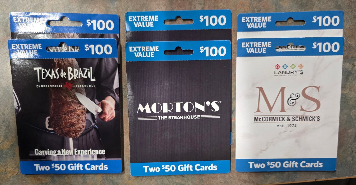 26-87 - Sure Tip Donations! - The Meat Sweats Gift Card Package - 46010